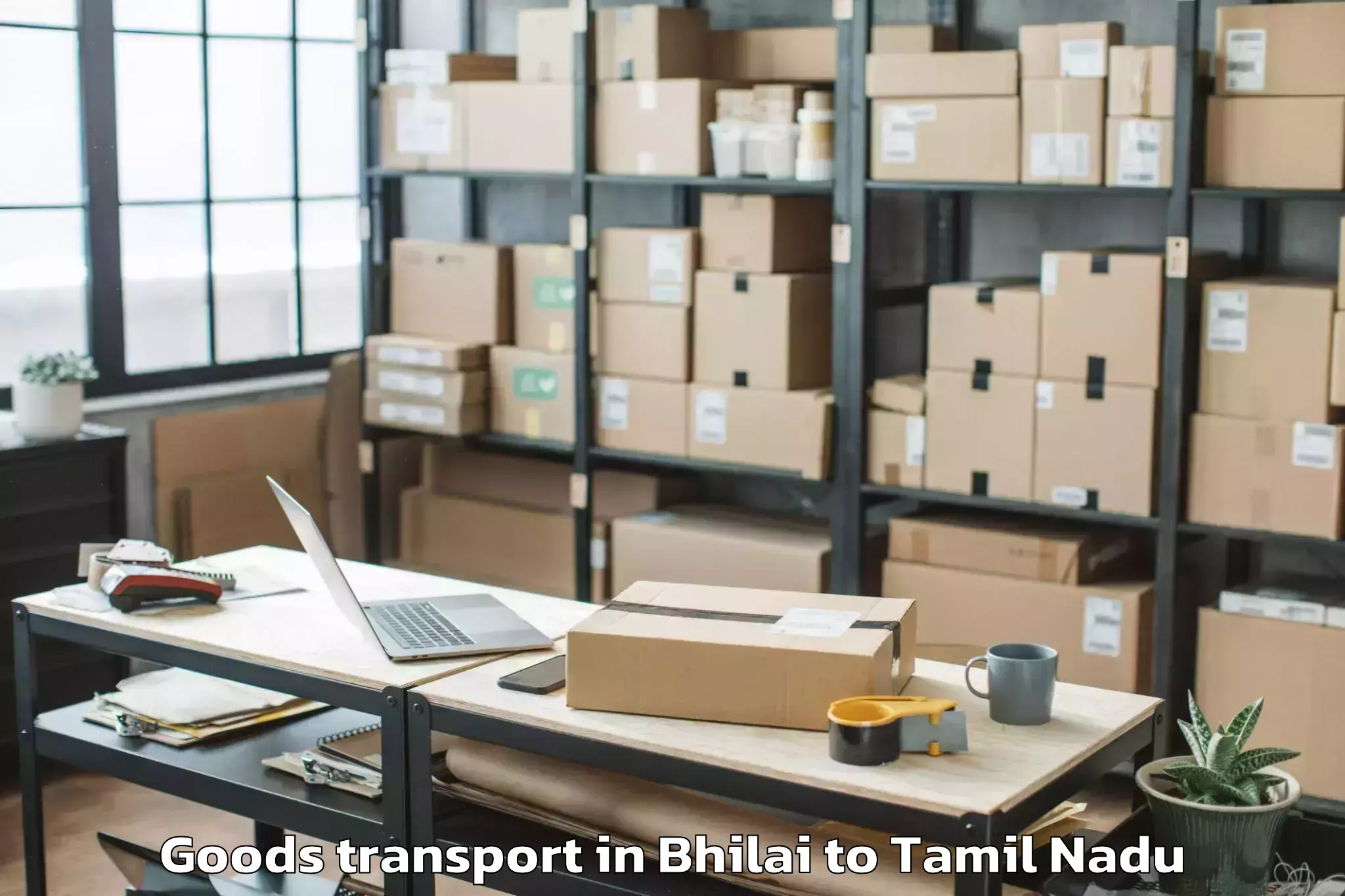 Bhilai to Ilayangudi Goods Transport